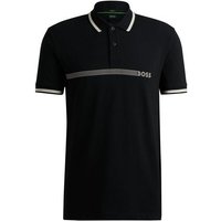 BOSS Paddy 1 Halbarm Polo schwarz von Boss