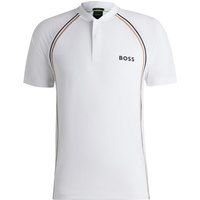 BOSS Pariq TOC Mesh Polo Herren in weiß, Größe: S BOSS Pariq TOC Mesh Polo Herren in weiß, Größe: S von Boss