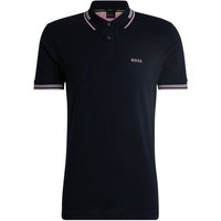 BOSS Paul Halbarm Polo navy von Boss