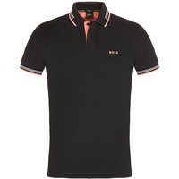 BOSS Paul Halbarm Polo schwarz von Boss