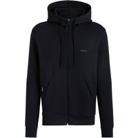 BOSS Shaggy Sweatjacke Herren in dunkelblau von Boss