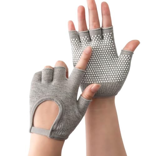 1 Paar rutschfeste Fünf-Finger-Workout-Handschuhe aus Silikon für Krafttraining, Fitnessstudio, Gewichtheben, Handschuhe für Damen und Herren von Bottone