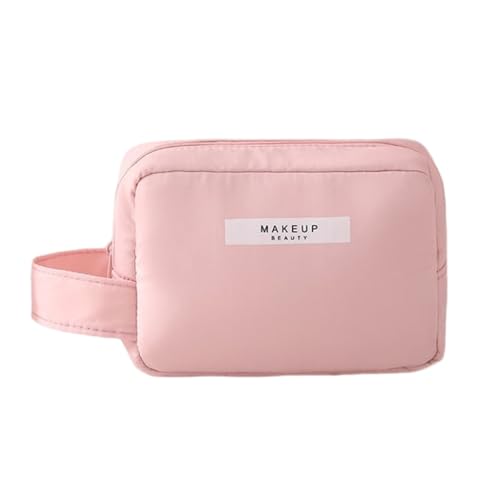 Bottone Kosmetiktasche mit großem Fassungsvermögen, wasserdicht, für Damen, tragbar, Reise-Tragetaschen, Kulturbeutel, Zubehör-Organizer, Pink, small von Bottone