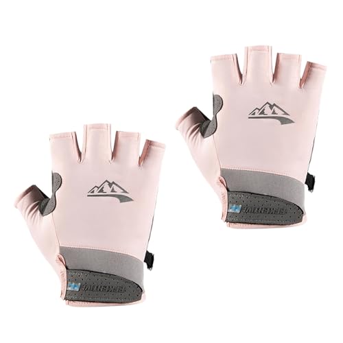 Halbfinger-Handschuh für Outdoor-Sport, atmungsaktiv, fingerlos, schnelltrocknend, hochelastisch, Angelhandschuh von Bottone