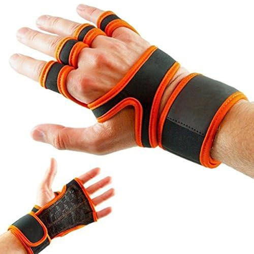 Klimmzuggriffe mit 4 Fingerschlaufen, schweißfest, für Calisthenics und Powerlifting, Workout-Handschuh für Fitnessstudio von Bottone