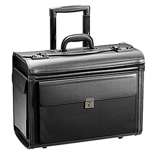 Bowatex Aktenkoffer Pilotenkoffer Schwarz 48 cm Business Kabinen Trolley D & N von Bowatex