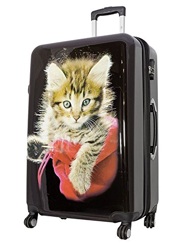 Bowatex Großer Reisekoffer 115 Li, hübsche Katze Tiermotiv Koffer 77 cm Schwarz Bowatex Großer Reisekoffer 115 Li, hübsche Katze Tiermotiv Koffer 77 cm Schwarz von Bowatex