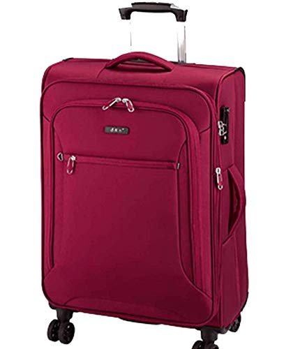 Bowatex Koffer 78 cm groß Leicht Weicher Stoff Rollen Trolley Rot 120 Liter Bowatex Koffer 78 cm groß Leicht Weicher Stoff Rollen Trolley Rot 120 Liter von Bowatex