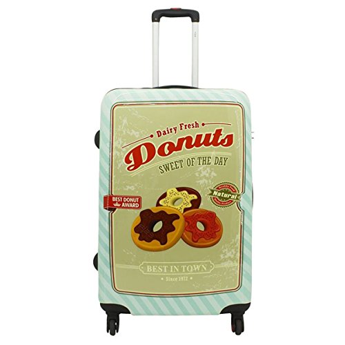 Bowatex Koffer Reise Trolley Bordgepäck Donut Kuchen Hartschale 4 Rollen Klein 54 cm Bowatex Koffer Reise Trolley Bordgepäck Donut Kuchen Hartschale 4 Rollen Klein 54 cm von Bowatex
