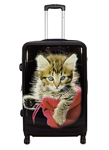 Bowatex Mittlerer Reisekoffer 80 Li hübsche Katze Tiermotiv Koffer 67 cm Schwarz Bowatex Mittlerer Reisekoffer 80 Li hübsche Katze Tiermotiv Koffer 67 cm Schwarz von Bowatex