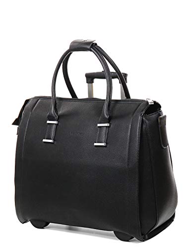 Bowatex Elegante Damen Aktentasche Laptoptasche Trolley Groß 2 Rollen Schwarz Bowatex Elegante Damen Aktentasche Laptoptasche Trolley Groß 2 Rollen Schwarz von Bowatex