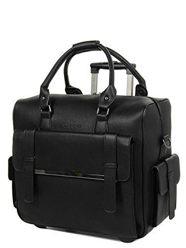 Bowatex Luxus Damen Schulter Gurt Aktentasche Laptop Trolley auf Rollen Schwarz Bowatex Luxus Damen Schulter Gurt Aktentasche Laptop Trolley auf Rollen Schwarz von Bowatex