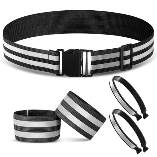 Boyiee Reflektorbänder Set inklusive Reflektierende Armbinde Reflektierender Sicherheitsgürtel Hosenklammer Reflektoren Joggen Set für Radfahren Joggen Wandern(Schwarz) Boyiee Reflektorbänder Set inklusive Reflektierende Armbinde Reflektierender Sicherheitsgürtel Hosenklammer Reflektoren Joggen Set für Radfahren Joggen Wandern(Schwarz) von Boyiee
