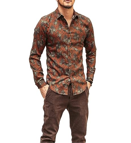 Hawaii Hemd Männer,Herren Hemd Mit Blumendruck Langarm Hemden Lässig Button Down Hemden Mit 3D Druck Stilvolles Ausgefallenes Hemd Business Hemden Party Hawaii Hemden Hemden Urlaubs Strand Hemden Ka Hawaii Hemd Männer,Herren Hemd Mit Blumendruck Langarm Hemden Lässig Button Down Hemden Mit 3D Druck Stilvolles Ausgefallenes Hemd Business Hemden Party Hawaii Hemden Hemden Urlaubs Strand Hemden Ka von BROLEO