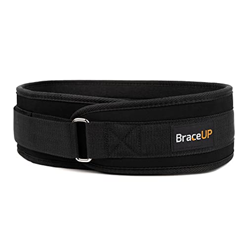 BraceUP Gewichthebergürtel Herren Damen - 10cm Lifting Belt, Gym Gürtel, Gym Belt, Powerlifting Belt (S) von BraceUP
