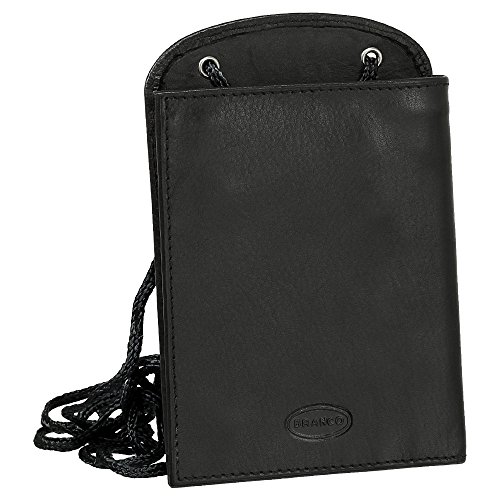 Brustbeutel Brusttasche mit sehr viel Platz inkl. Halsband vers. Farben echtes Leder schwarz Brustbeutel Brusttasche mit sehr viel Platz inkl. Halsband vers. Farben echtes Leder schwarz von Branco