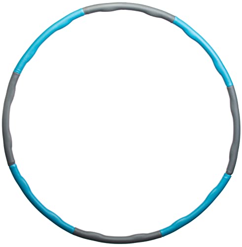 Brandsseller Hula Hoop Reifen | Fitness Reifen | verstellbar | Sport | Ø 90 cm | grau/blau von Brandsseller