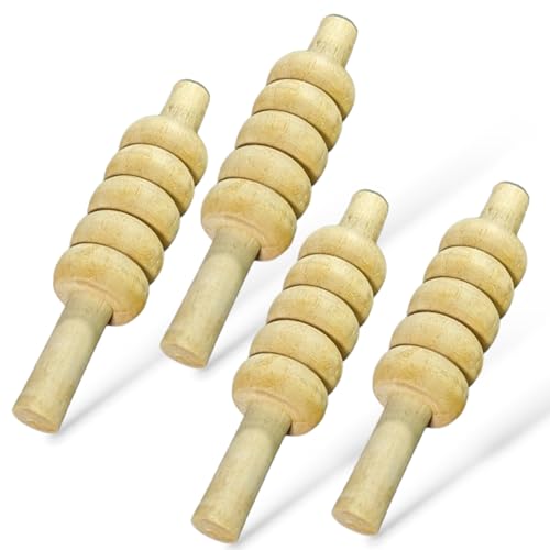 CBB Cricket Wicket Stumps Bails Standard Duty 4 Stück Set Standard Größe von Bratla