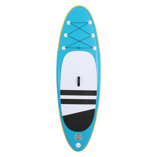 Stand Up Paddling Board, Paddle Board Mit Verstellbarem Paddel, Aufblasbare Stand Up Paddling Board Mit Pumpe, Paddel, Reparaturset, Aufbewahrungstasche, Sicherheitsleine, 240x76x10cm (Blau) von BraveeFly