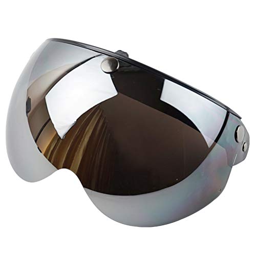 Breale Universal Motorrad Windproof Helm Visier Front Flip Up 3 Snap Sun Shield Halbgesicht Ersatz Helm Visier Zubehör Breale Universal Motorrad Windproof Helm Visier Front Flip Up 3 Snap Sun Shield Halbgesicht Ersatz Helm Visier Zubehör von Breale