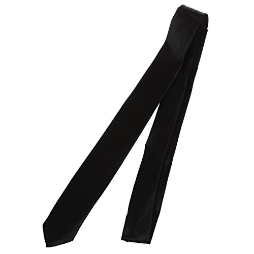 Breeshy Schwarz Polyster Duenn Hals-Bindung Krawatte 57 "Fuer Maenner Breeshy Schwarz Polyster Duenn Hals-Bindung Krawatte 57 "Fuer Maenner von Breeshy