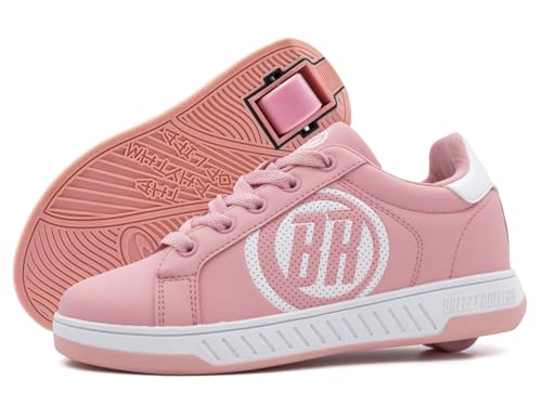 BREEZY ROLLERS Schuhe mit Rollen für Kinder I Rollschuhe-Sneaker Kids I Von Kinder Straßen-Schuhen zu Rollschuh in wenigen Sek. I Patentiertes Klick-System I Turnschuhe mit Rollen für Mädchen & Jungen von Breezy Rollers