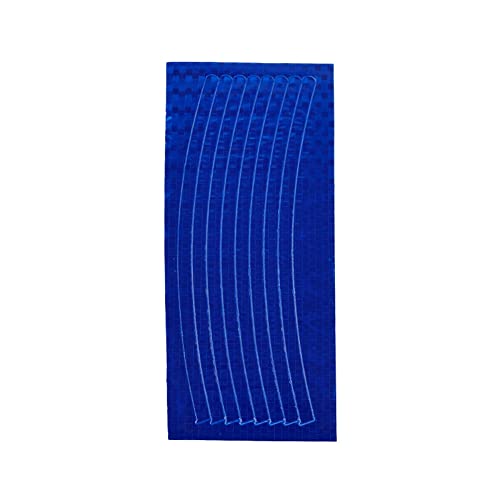 Brensty Bergfahrrad Stahlfelge Reflektierende Aufkleber Stahlfelge Reflektierende Aufkleber Felgenaufkleber Reitausrüstung Zubehör Autowarnband (Blau) von Brensty