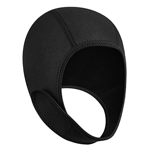 Briaatt Neoprenanzug Hood Cap Scuba Diving Cap mit Kinnriemen Surf 2,5 Mm Tauchkappe für Herren Damen Segeln Wassersport von Briaatt