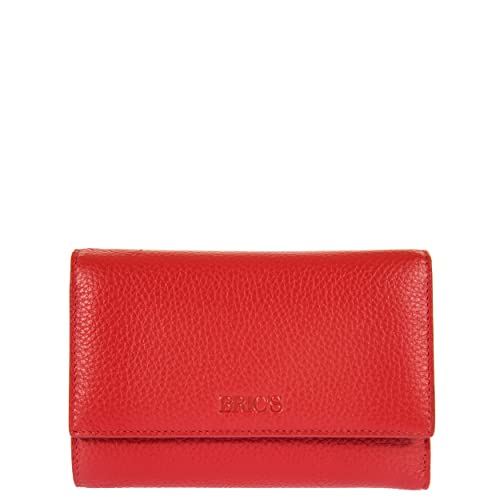 Bric's Marmolada Horizontales Damen-Portemonnaie aus Leder mit RFID-Schutz, Geldscheinfach, 12 Kartenfächer und Münzfach, Größe: 15cm x 10cm x 3,5cm, Rot Bric's Marmolada Horizontales Damen-Portemonnaie aus Leder mit RFID-Schutz, Geldscheinfach, 12 Kartenfächer und Münzfach, Größe: 15cm x 10cm x 3,5cm, Rot von Bric's