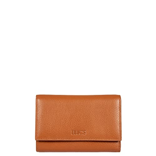 Bric's Marmolada Horizontales Damen-Portemonnaie aus Leder mit RFID-Schutz, Geldscheinfach, 12 Kartenfächer und Münzfach, Größe: 15cm x 10cm x 3,5cm, Tobacco Bric's Marmolada Horizontales Damen-Portemonnaie aus Leder mit RFID-Schutz, Geldscheinfach, 12 Kartenfächer und Münzfach, Größe: 15cm x 10cm x 3,5cm, Tobacco von Bric's