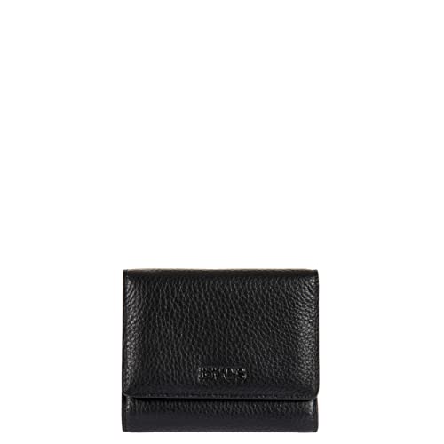 Bric's Marmolada Kompaktes Damen-Portemonnaie aus Leder mit RFID-Schutz, Geldscheinfach, 10 Kartenfächer und Münzfach mit Reißverschluss, Größe: 11cm x 9,5cm x 3cm, Schwarz Bric's Marmolada Kompaktes Damen-Portemonnaie aus Leder mit RFID-Schutz, Geldscheinfach, 10 Kartenfächer und Münzfach mit Reißverschluss, Größe: 11cm x 9,5cm x 3cm, Schwarz von Bric's