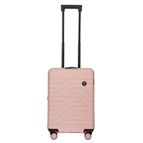 Bric's Hartschalen-Trolley Erweiterbar, Kollektion Ulisse B|Y, 4-Rollen-Koffer, Widerstandsfähig und Ultraleicht, USB-Anschluss, Integriertes TSA-Schloss, Maße: 37x55x23/27, Perlmuttrosa von Bric's