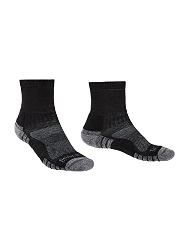 Bridgedale Herren Hike Lightweight Baumwolle Comfort Socken, schwarz/Silber, m Bridgedale Herren Hike Lightweight Baumwolle Comfort Socken, schwarz/Silber, m von Bridgedale