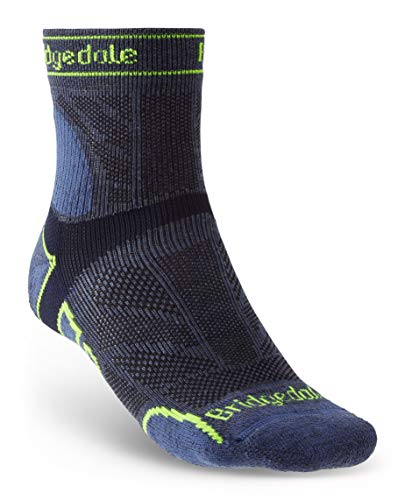 Bridgedale Herren Trail Run Lightweight T2 Merino Sport 3/4 Crew Socken, blau, M Bridgedale Herren Trail Run Lightweight T2 Merino Sport 3/4 Crew Socken, blau, M von Bridgedale