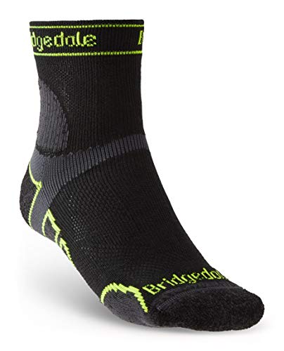 Bridgedale Herren Trail Run Lightweight T2 Merino Sport 3/4 Crew Socken, Schwarz, XL Bridgedale Herren Trail Run Lightweight T2 Merino Sport 3/4 Crew Socken, Schwarz, XL von Bridgedale