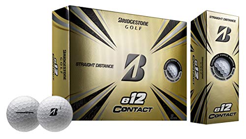 Bridgestone Golf Unisex-Erwachsene 2021 e12 Contact White, Weiss/opulenter Garten, One Dozen von Bridgestone Golf