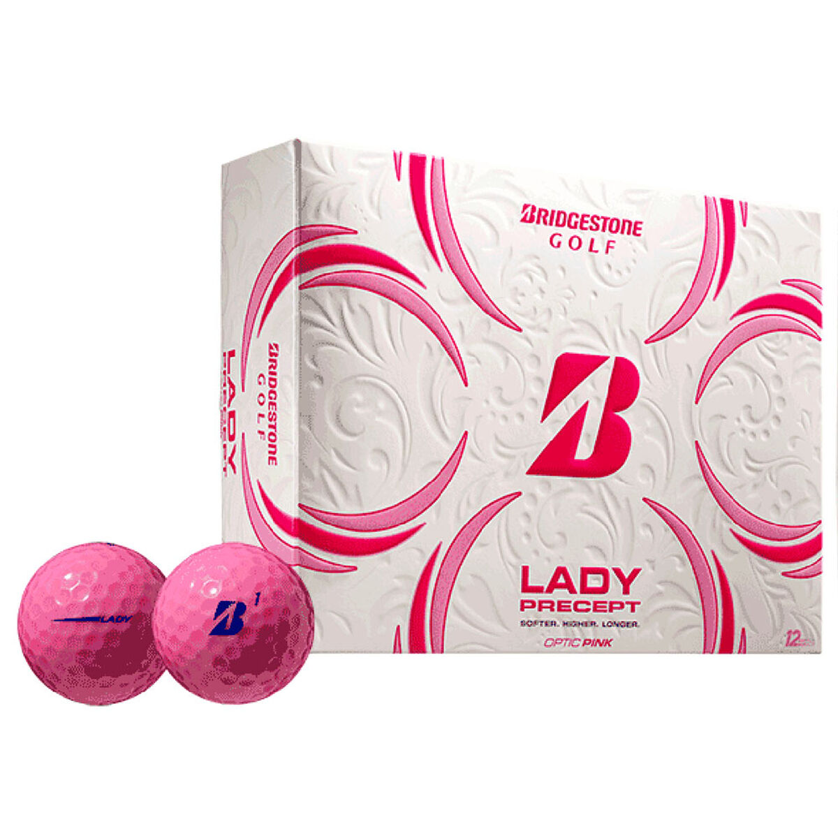 Bridgestone Golf Pink Lady Precept 12 Golf Ball Pack | American Golf, One Size - Father's Day Gift von Bridgestone Golf