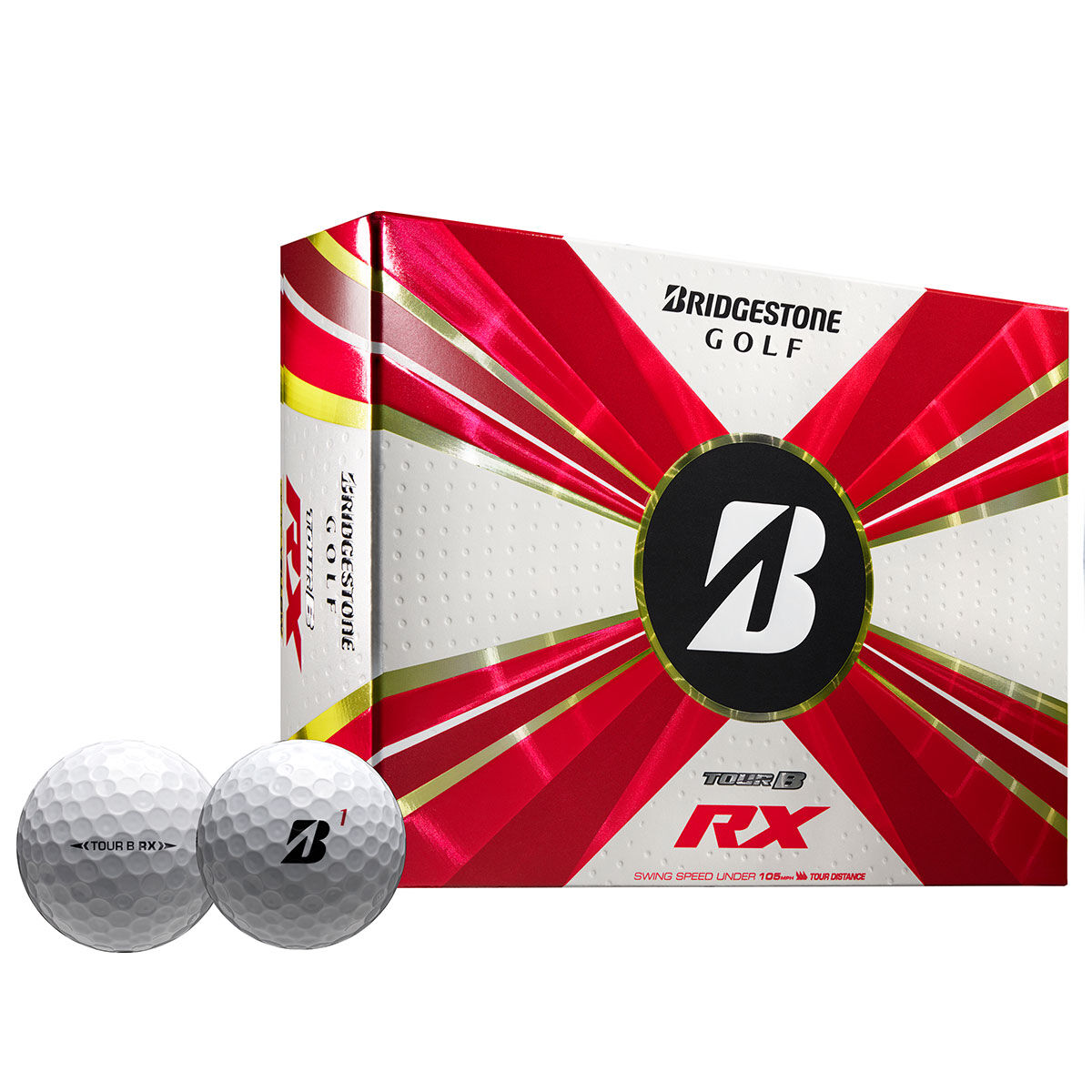 Bridgestone Tour B RX 12 Golf Ball Pack, Male, White, One Size | American Golf von Bridgestone Golf