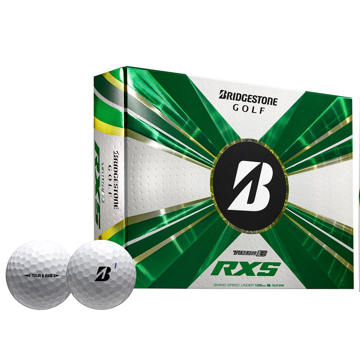 Bridgestone Tour B RXS 12 Golf Ball Pack, Male, White, One Size | American Golf von Bridgestone Golf