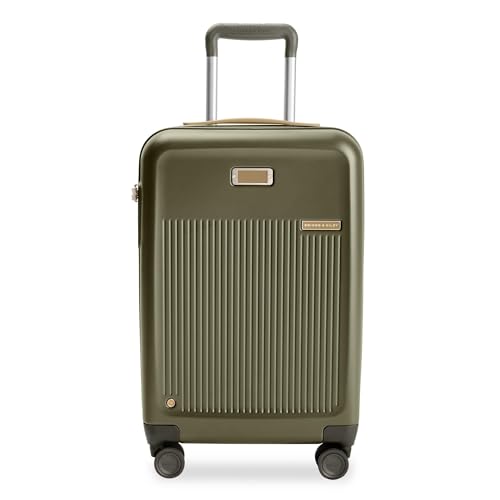 Briggs & Riley Sympatico Hardside Gepäck, Oliv/Blatt für Mich (Leaf It to Me), 22" Essential Carry-On, Sympatico Hardside Gepäck von Briggs & Riley