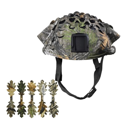 BrightGlow Taktischer Helmüberzug Fast Helm Multi-Camo Helmüberzug Airsoft-Helm Kampfhelm-Zubehör Taktischer Schnellhelm Helmnetzabdeckung für Outdoor Game Covert Combat Camo#2 Einheitsgröße von BrightGlow