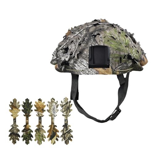 BrightGlow Taktischer Helmüberzug Fast Helm Multi-Camo Helmüberzug Airsoft-Helm Kampfhelm-Zubehör Taktischer Schnellhelm Helmnetzabdeckung für Outdoor Game Covert Combat Camo#3 Einheitsgröße von BrightGlow