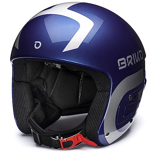 Briko (ZIOIO) Unisex-Erwachsene Vulcano FIS 6.8 EPP Helm, Shiny Metallic Blue, 58 von Briko
