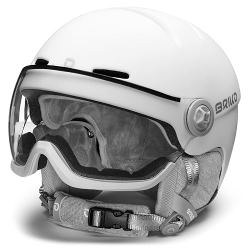 Briko Damen Blenda Visor Photo Helm, MATT White, XL von Briko