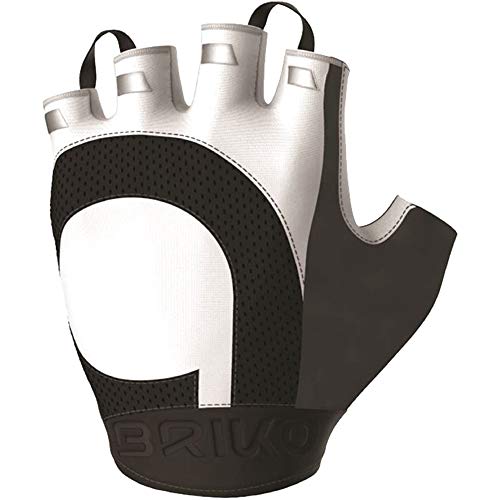 Briko New Corsa Glove Fahrradhandschuhe, Unisex, Erwachsene, Weiß, S von Briko