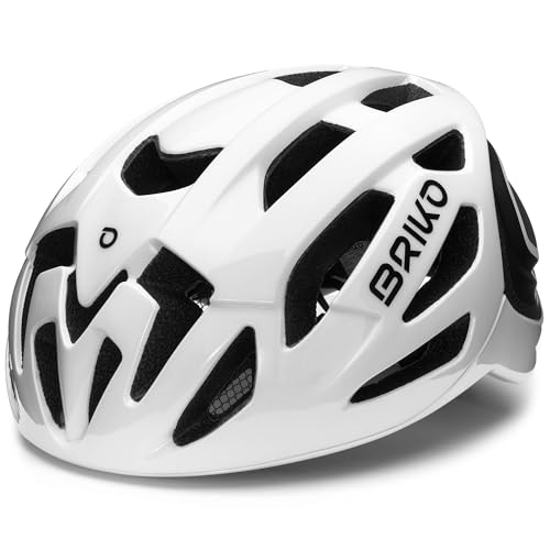 Briko Unisex – Erwachsene Blaze Helmet, Shiny White, L Briko Unisex – Erwachsene Blaze Helmet, Shiny White, L von Briko