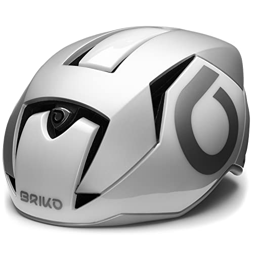 Briko Unisex – Erwachsene Gass 2.0 Helmet, Shiny White Matt, M von Briko