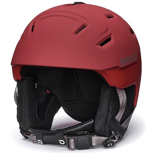 Briko Unisex – Erwachsene Helm Helmet, Matt Old Brick Red-Monza Red-Dorado Brown, XL von Briko