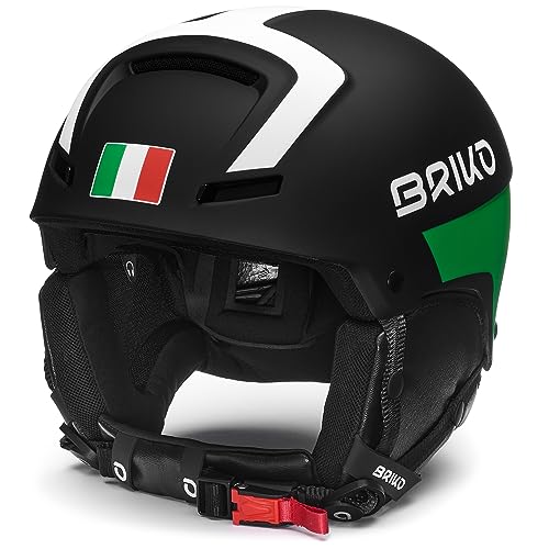 Briko Unisex – Erwachsene Helm Helmet, Matt Schwarz-Weiß, S von Briko