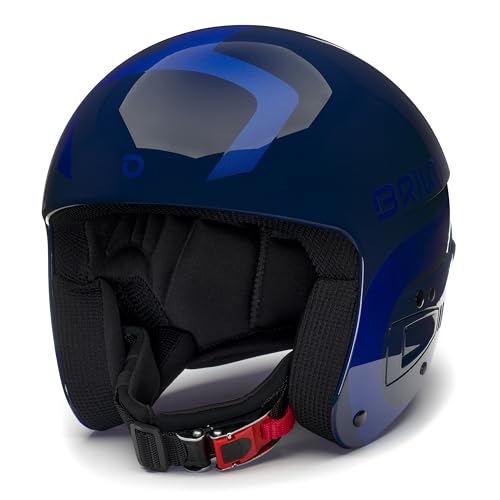 Briko Unisex – Erwachsene Helm Helmet, Shiny Downriver Blue-Metal Royal Blue, 54 von Briko